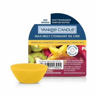 YANKEE CANDLE WAX MELT SINGLE TROPICAL STARFRUIT