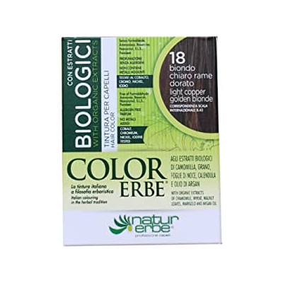 COLOR ERBE ESTRATTI BIO NR 18 BIONDO CHIARO RAME DORATO (8. 