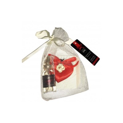 CUSCINETTO PROFUMATORE PER CASSETTI CUORE CAMELIA ROUGE CON SPRAY 10 ML