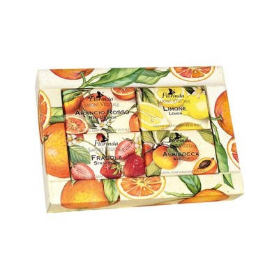 CONFEZIONE PORTAFOTO QUATTRO SAPONI 50 GR FRUTTA