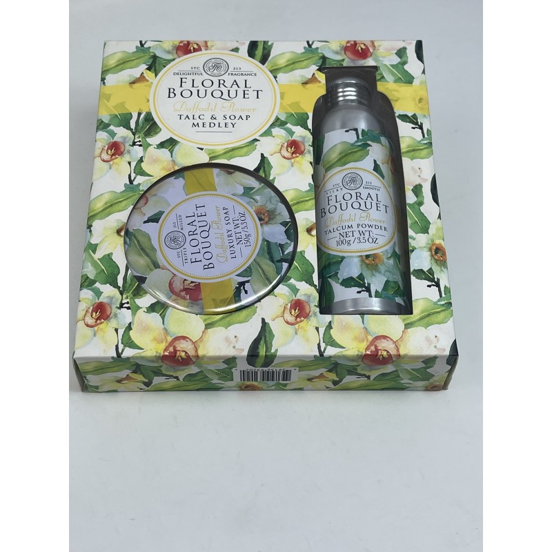 CONFEZIONE REGALO NARCISO SAPONE IN LATTINA 150 GR+TALCO 100 GR