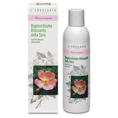 BIOCOSMESI BAGNOSCHIUMA RILASSANTE DELLA SERA CON FIORI D'ARANCIO E ROSA CANINA 200 ML